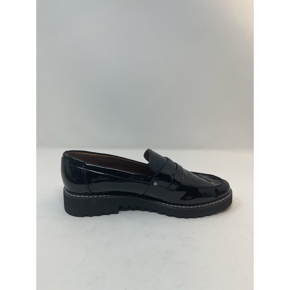 Franco Sarto Cassandra Penny Loafers with a Lug Sole Patent Leather Size 10M - Picture 6 of 9